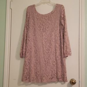 Blush color lace